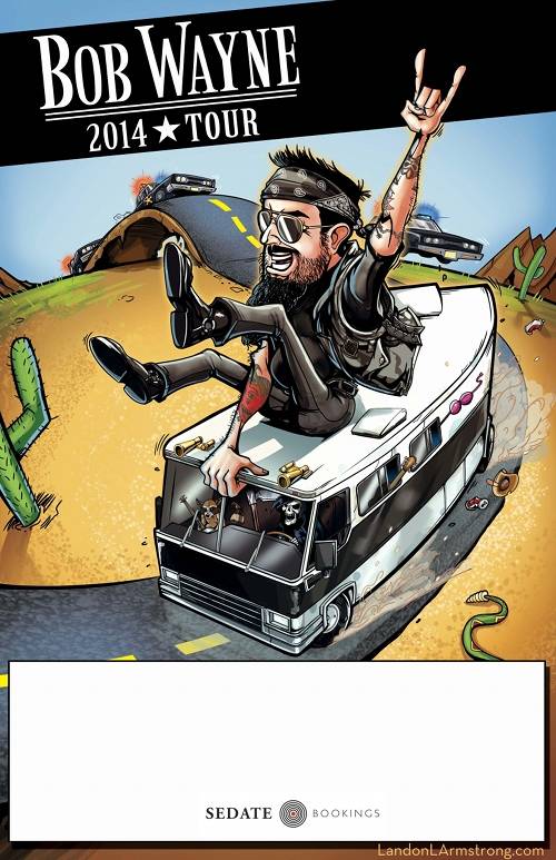 Bob Wayne's camper rolls out for 80 (!) days European tour THIS WEEK